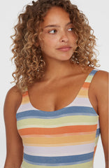 Beach Vintage Swimsuit Women - Vintage Stripe