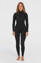 Epic 3/2 Chest Zip Full Wetsuit Women|Wetsuits - A05 BLK/BLK/BLK