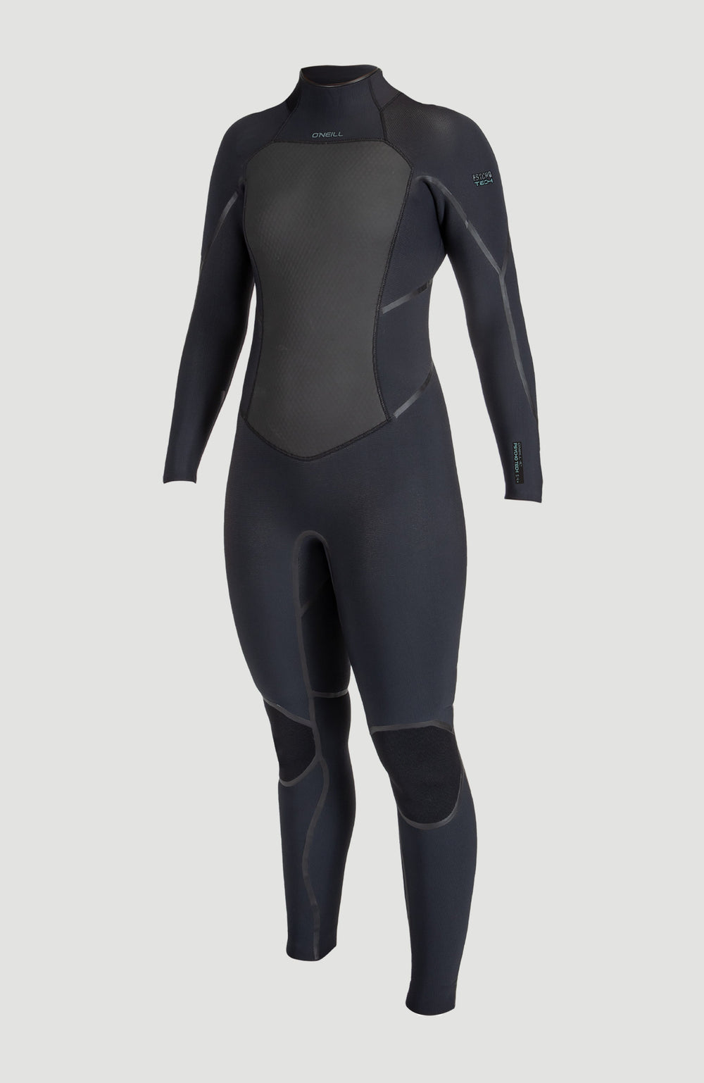 Psycho Tech 5/4mm Back Zip Full Wetsuit Women|Wetsuits - BLACK/BLACK
