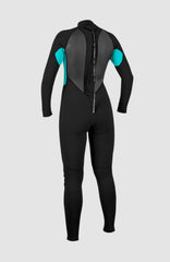 Reactor-2 3/2 Back Zip Full Wetsuit Women|Wetsuits - BLK/LTAQUA