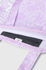Coastal Print Tote Bag Women - Purple Island Sky