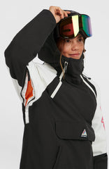 FWC'Play Asymmetric Snow Jacket Women - Black Out Colour Block