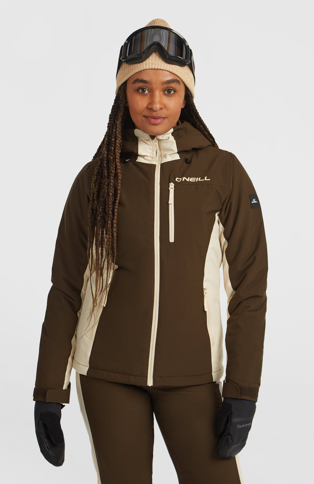 FWC'Cruz Duo Snow Jacket Women - Coffee Bean Colour Block