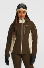 FWC'Cruz Duo Snow Jacket Women - Coffee Bean Colour Block