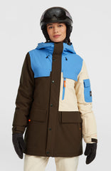 FWC'Peak Pro Snow Jacket Women - Blue Poppy Colour Block