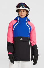 FWC'Play Asymmetric Snow Jacket Women - Active Blue Colour Block