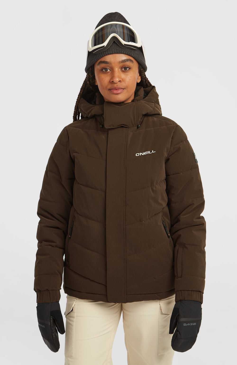 FWC'Cruz Hybrid Puffer Snow Jacket Women - Coffee Bean