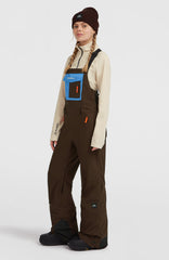 FWC'Peak Bib Snow Pants Women - Coffee Bean Colour Block