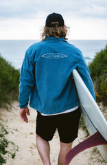 Cord Coach Jacket Men - Copen Blue