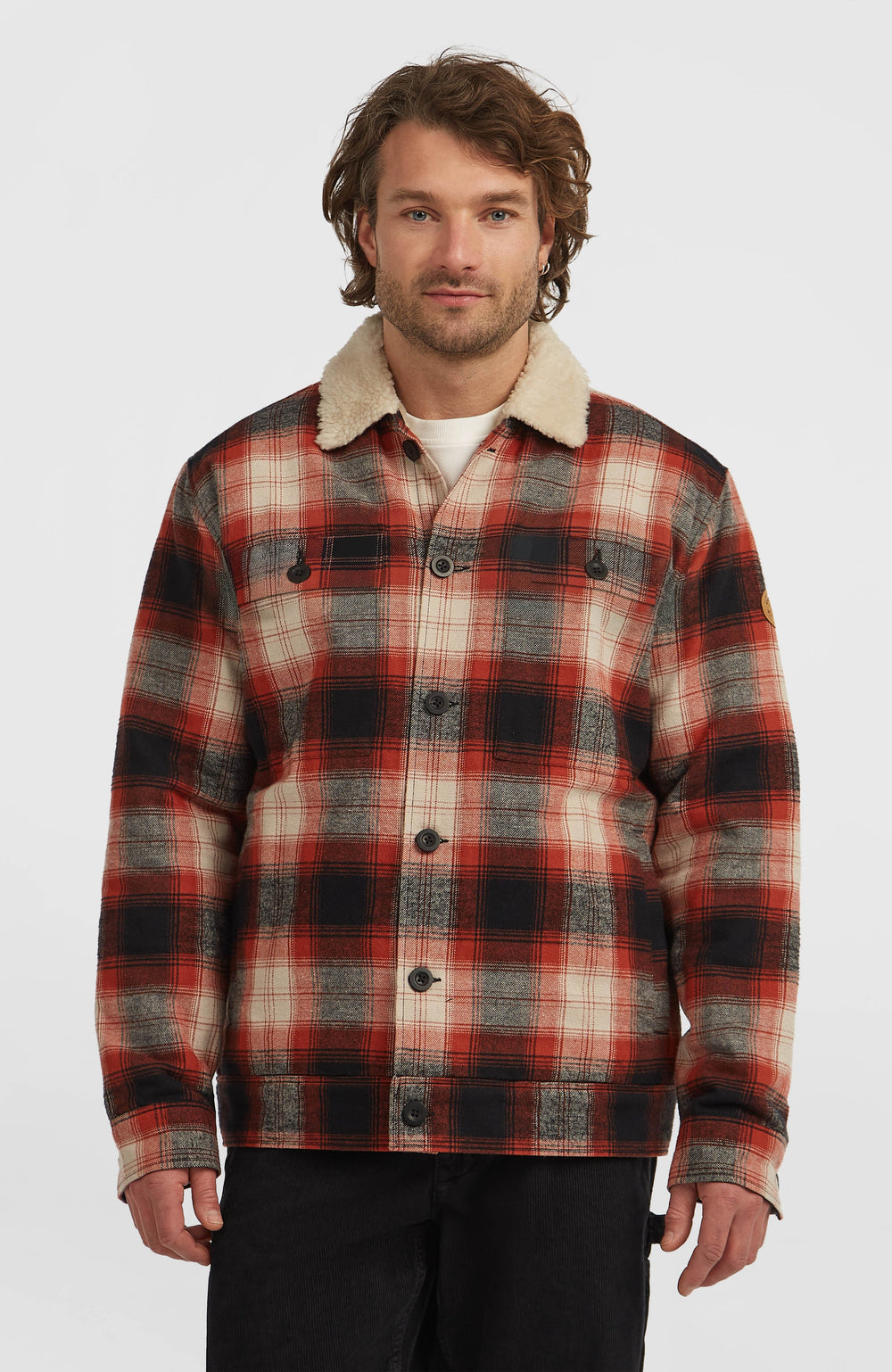 O'Riginals Fleece-Lined Jacket Men - Bonfire Check
