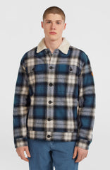 O'Riginals Fleece-Lined Jacket Men - Mozart Blue Check