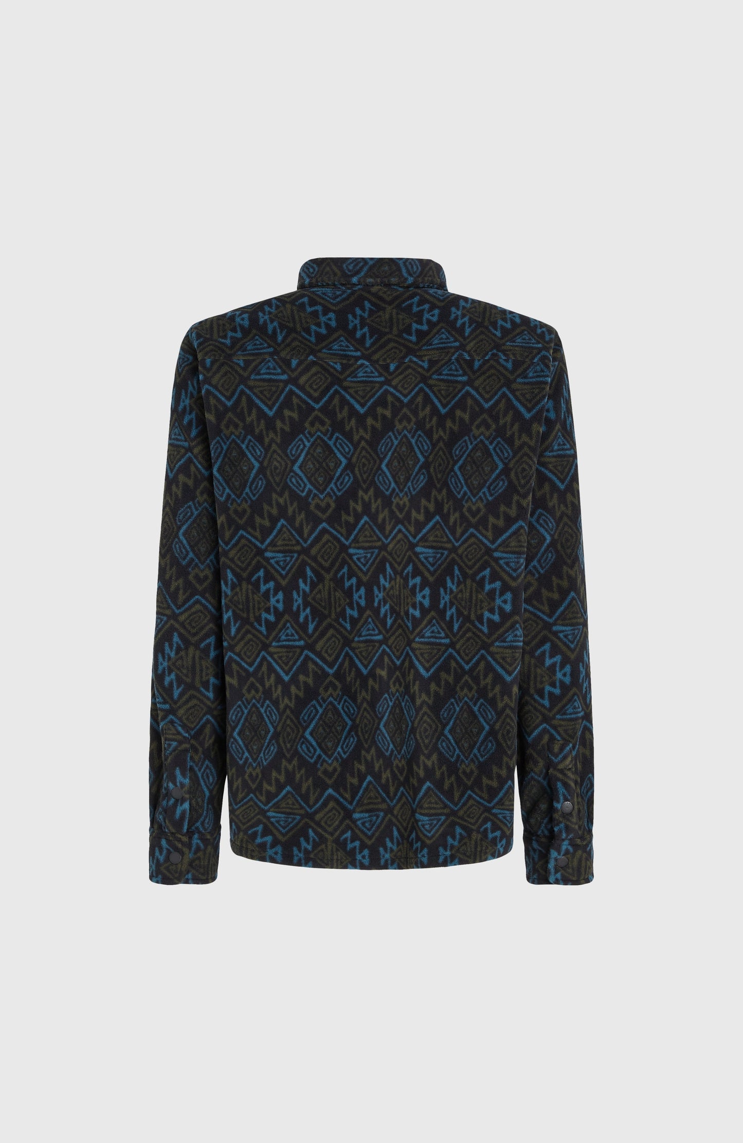 Superfleece Shirt Men - Black Retro Ikat