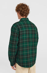Must-Have Fleece-Lined Shirt Men - Green Flannel Check