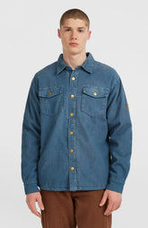 O'Riginals Corduroy Fleece-Lined Overshirt Men - Mozart Blue