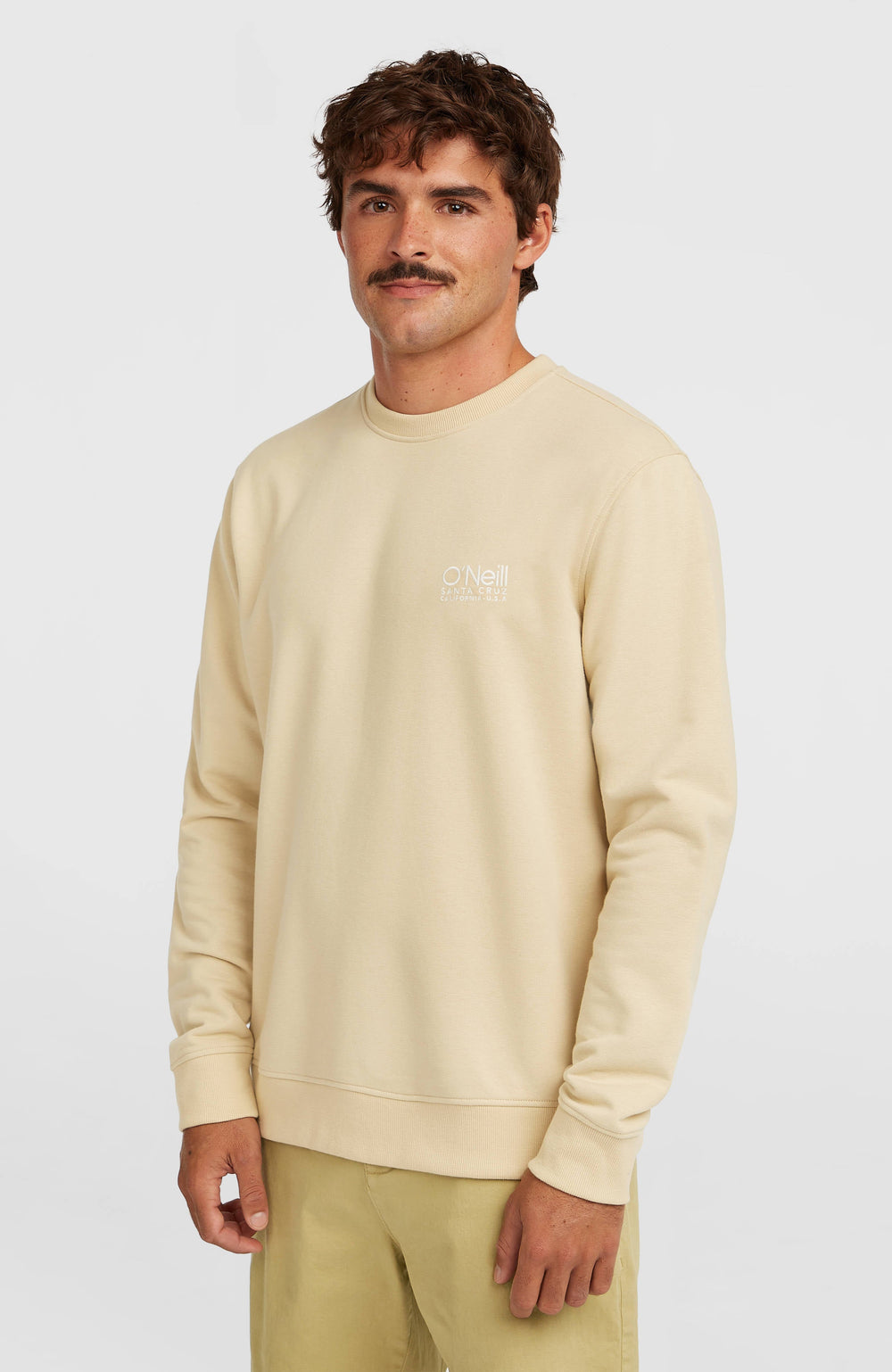 Original Cali Logo Crew Sweatshirt Men - Cocoa Sand