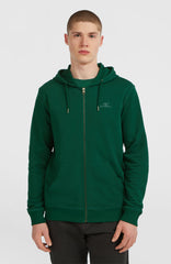 Small Logo Full-Zip Hoodie Men - Emerald Envy