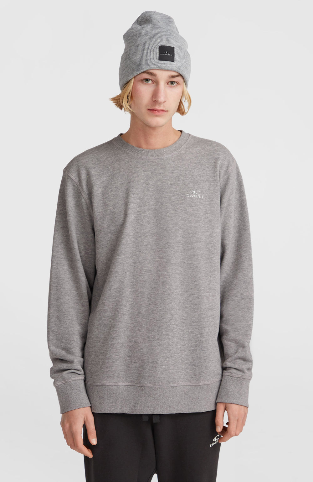 O'Neill Small Logo Crew Sweatshirt Men - Silver Melee