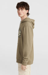 O'Neill Front Print Hoodie Men - Concrete