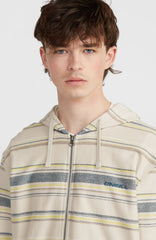 Bavaro Full-Zip Hoodie Men - Grey Vintage Stripe