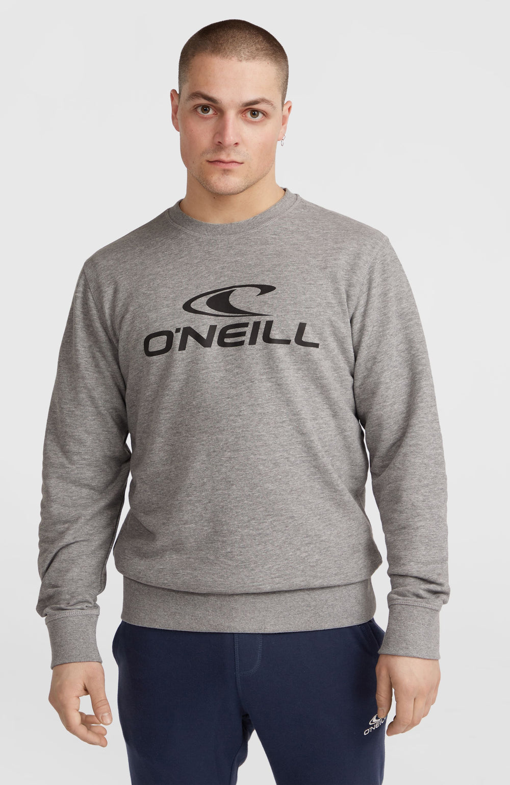 O'Neill Logo Crew Sweatshirt Men - Silver Melee