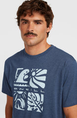 O’Neill Melange Front Print T-Shirt Men - English Evening