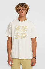 O’Neill Melange Front Print T-Shirt Men - Snow White