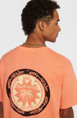 O’Neill Slub Back Print T-Shirt Men - Funky Peach