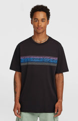 O’Neill Logo Stripe T-Shirt Men - Black Out