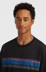 O’Neill Logo Stripe T-Shirt Men - Black Out