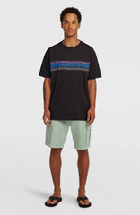 O’Neill Logo Stripe T-Shirt Men - Black Out