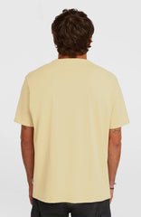 Melange Chest Print T-Shirt Men - Cocoa Sand