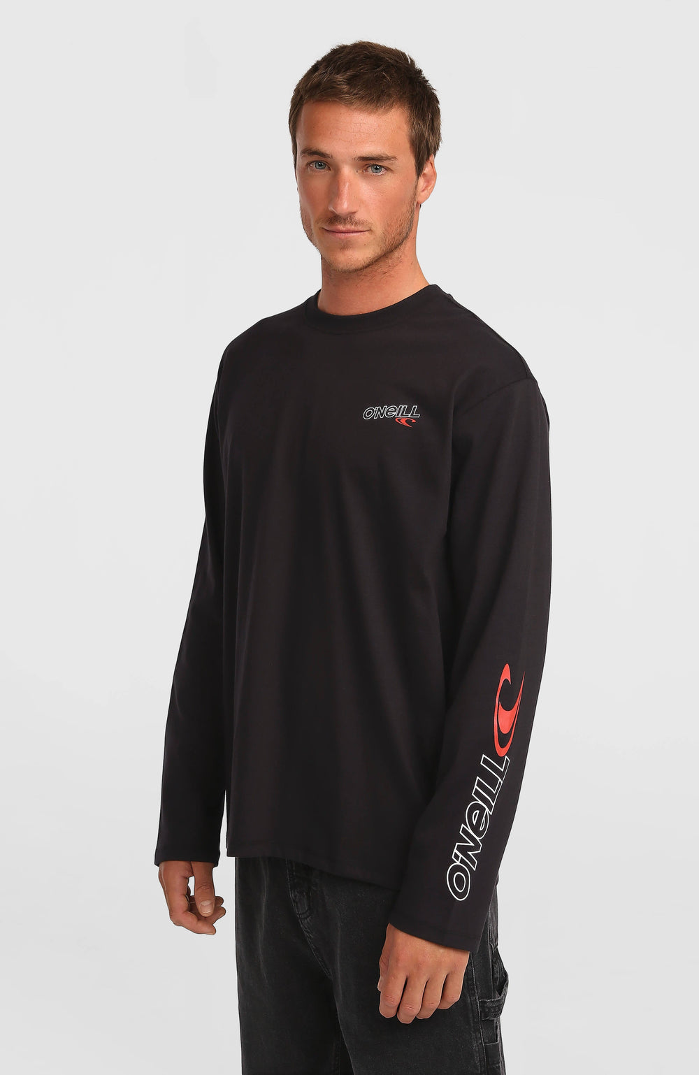 Essentials 90s Logo Long-Sleeve T-Shirt Men - Black Out