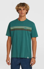 O'Riginals Front-Stripe T-Shirt Men - Botanical Heat