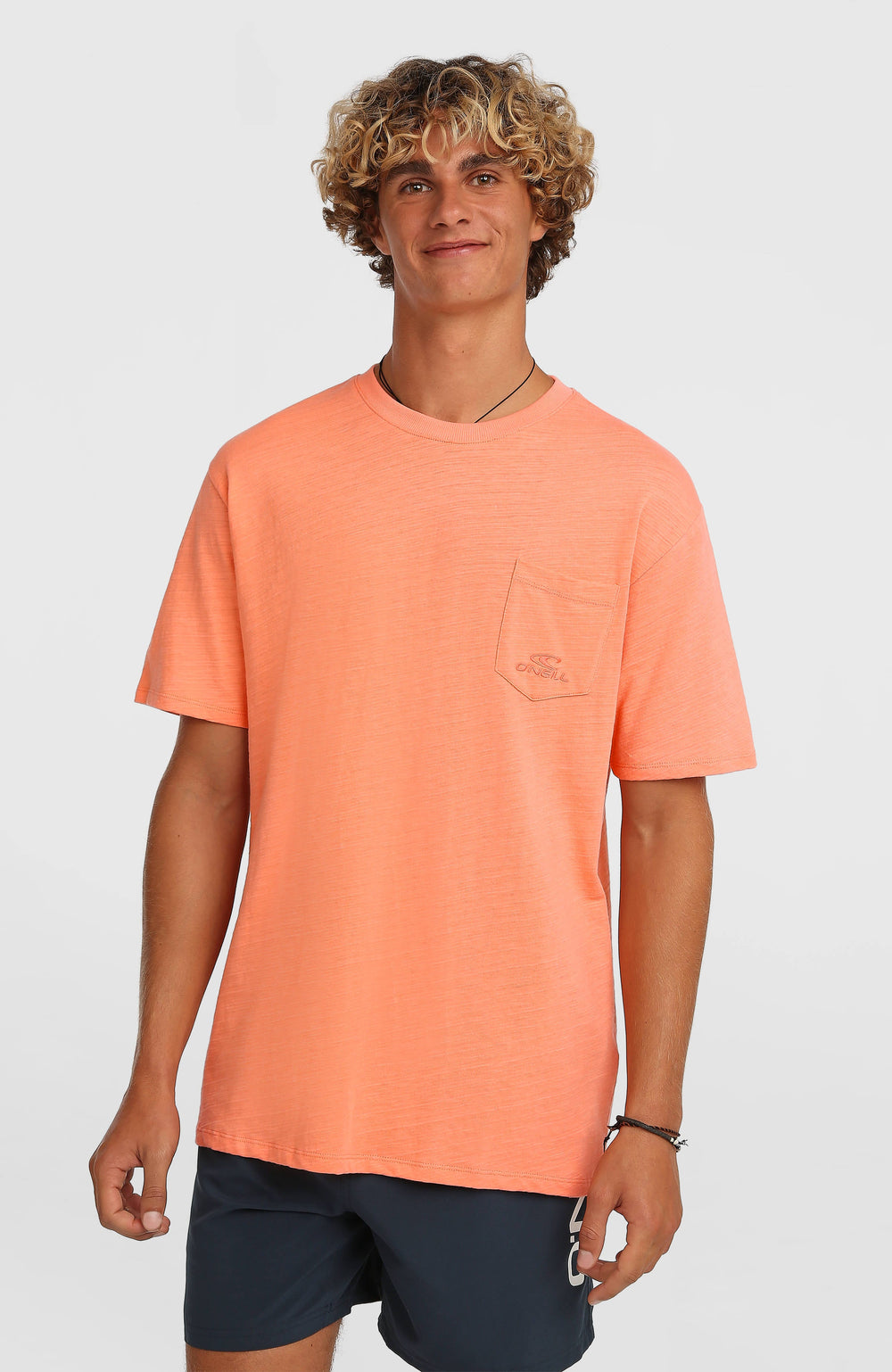 O'Neill Slub Chest Pocket T-Shirt Men - Funky Peach