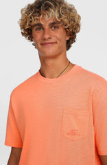 O'Neill Slub Chest Pocket T-Shirt Men - Funky Peach