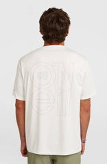 O'Neill Hybrid UPF 50+ Polygiene Back-Print T-Shirt Men - Snow White