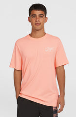Box Logo T-Shirt Men - Coral Pop