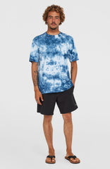 Tie Dye Graphic T-Shirt Men - Blue Tie Dye Print