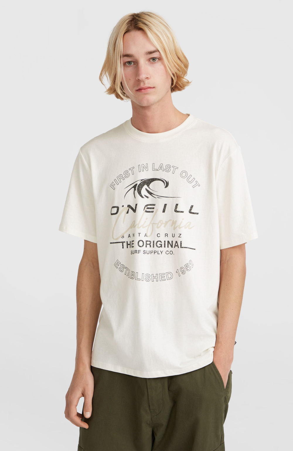 Cali Wave T-Shirt Men - Snow White