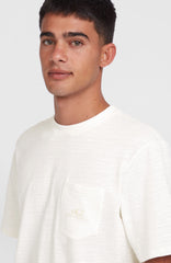 Slub Chest Pocket T-Shirt Men - Snow White
