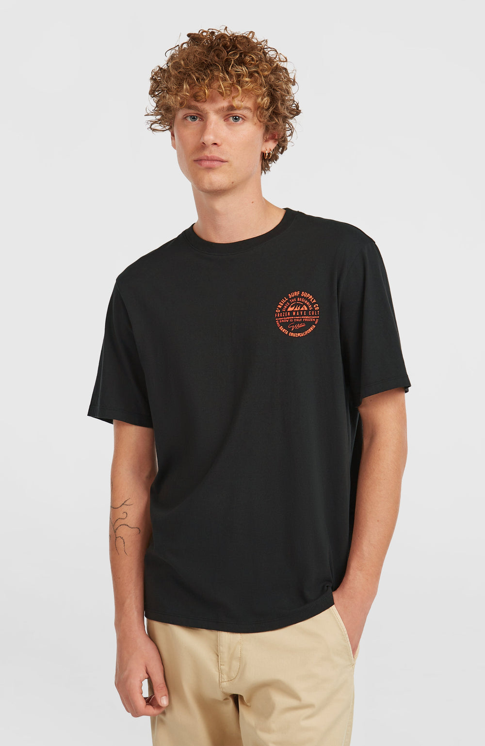 Chest-Print T-Shirt Men - Black Out
