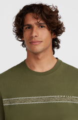 Ikat Stripe T-Shirt Men - Forest Night