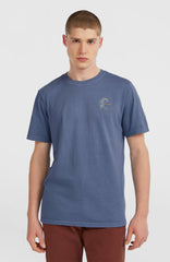 O'Riginals Retro Back-Print T-Shirt Men - Mozart Blue