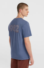 O'Riginals Retro Back-Print T-Shirt Men - Mozart Blue