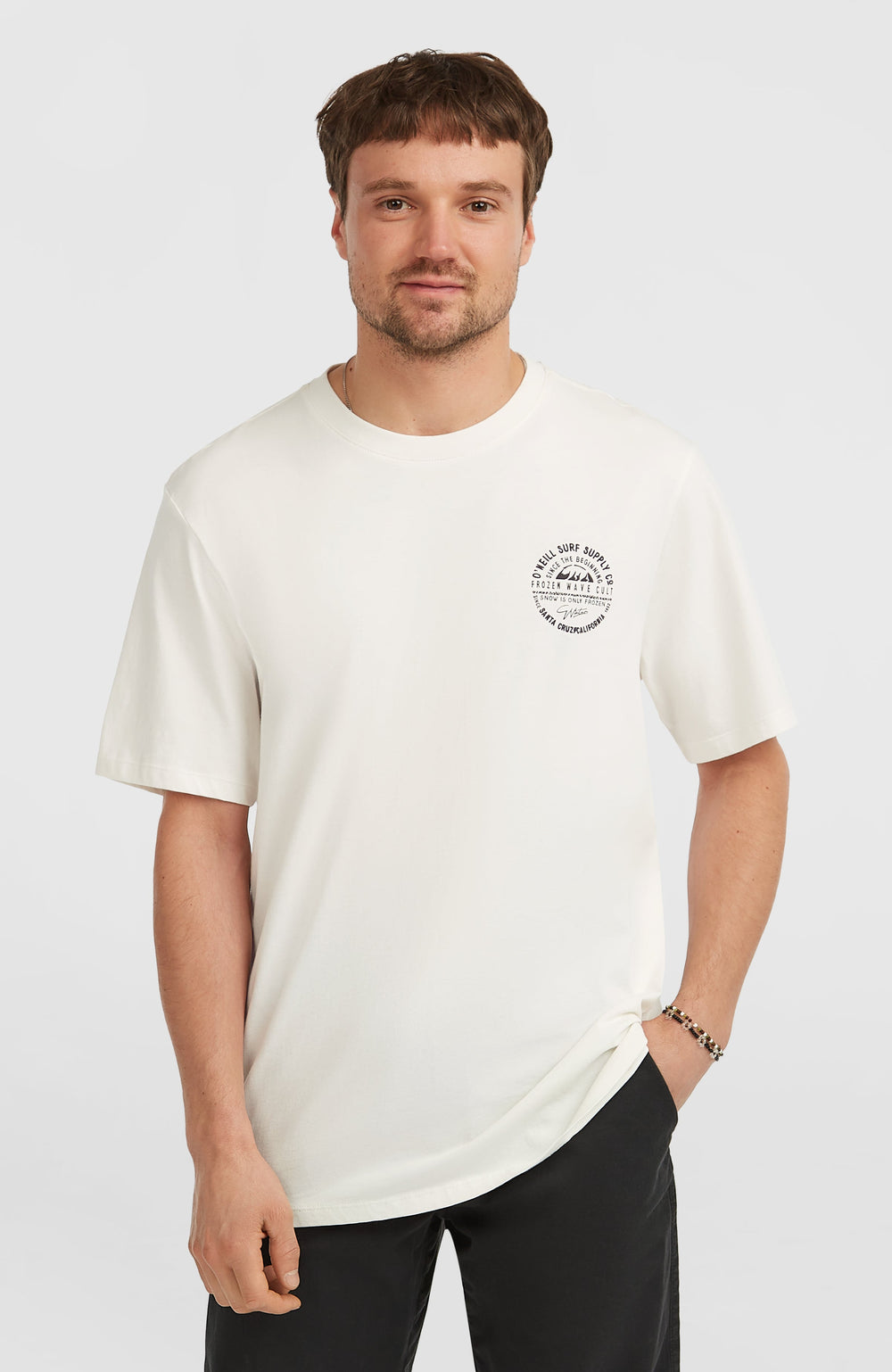 Chest-Print T-Shirt Men - Snow White