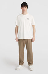 Small Chest Print T-Shirt Men - Snow White