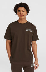 Future Surf Society T-Shirt Men - Coffee Bean