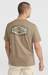 Back Print T-Shirt Men - Concrete