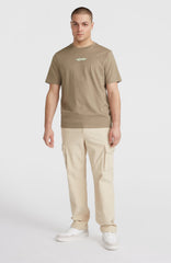 Back Print T-Shirt Men - Concrete