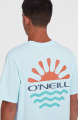 Sun T-Shirt Men - Sky Blue Heather